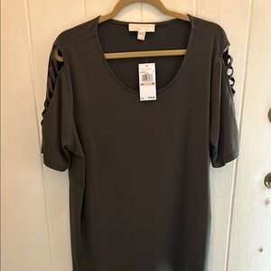 NWT Michael Kohrs Olive Green Top